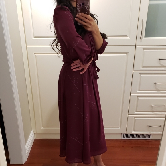 Vintage 70s Chiffon Dress - Picture 5 of 8